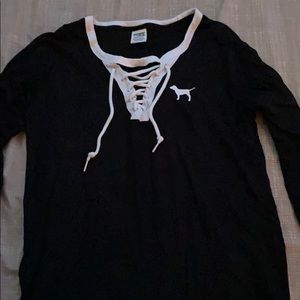 Black long sleeve top